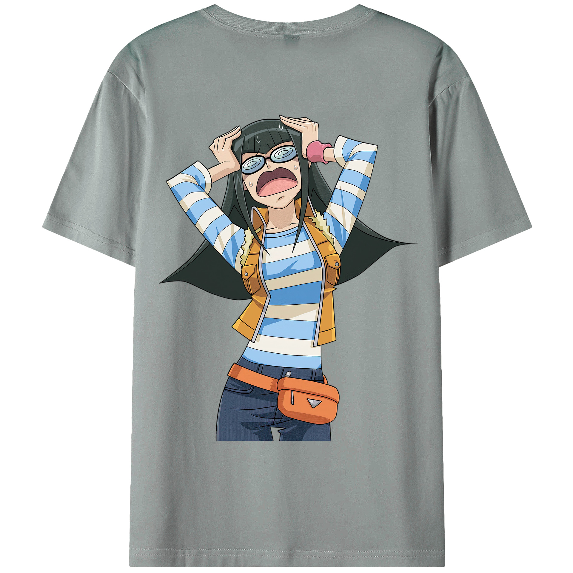 （画像用） 遊☆戯☆王 Yu-Gi-Oh! 綿100％ メンズ半袖Tシャツ（バックプリント） 通気性